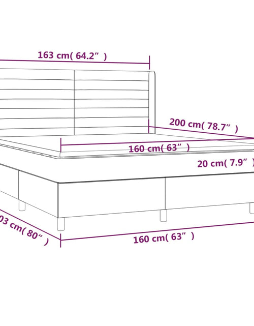 Загрузите изображение в средство просмотра галереи, Pat box spring cu saltea, verde închis, 160x200 cm, catifea
