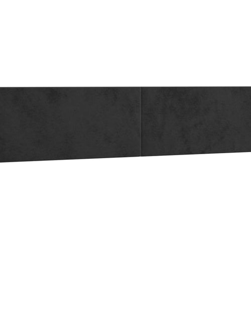 Încărcați imaginea în vizualizatorul Galerie, Pat cu arcuri, saltea și LED, negru, 160x200 cm, catifea
