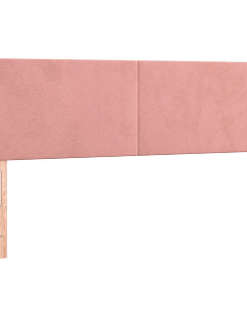 Încărcați imaginea în vizualizatorul Galerie, Pat box spring cu saltea, roz, 140x190 cm, catifea
