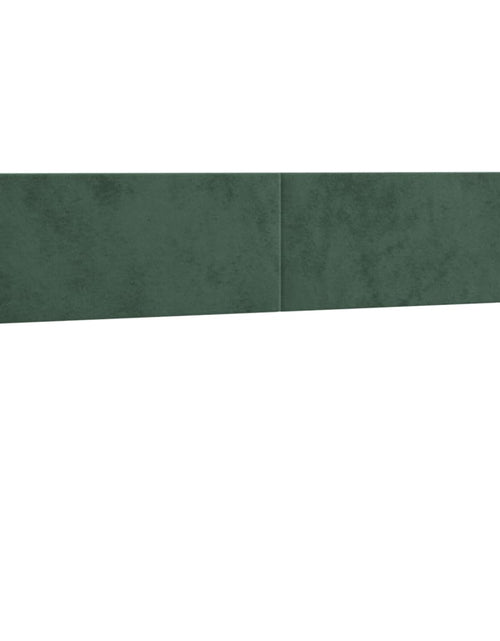 Încărcați imaginea în vizualizatorul Galerie, Pat box spring cu saltea, verde închis, 160x200 cm, catifea

