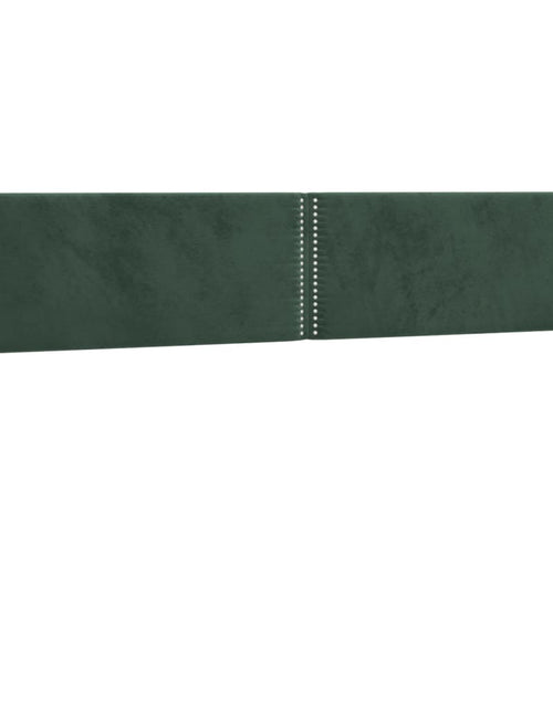 Încărcați imaginea în vizualizatorul Galerie, Pat box spring cu saltea, verde închis, 180x200 cm, catifea
