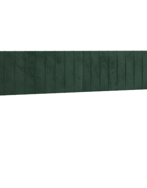 Загрузите изображение в средство просмотра галереи, Pat box spring cu saltea, verde închis, 200x200 cm, catifea
