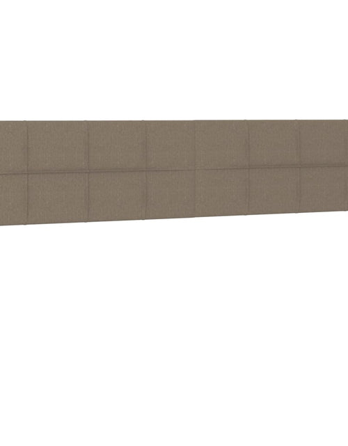 Încărcați imaginea în vizualizatorul Galerie, Pat box spring cu saltea, gri taupe, 160x200 cm material textil
