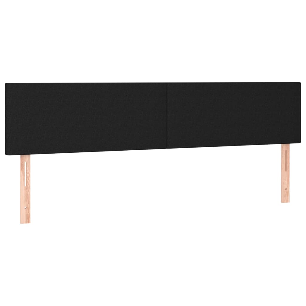 Pat box spring cu saltea, negru, 180x200 cm, catifea