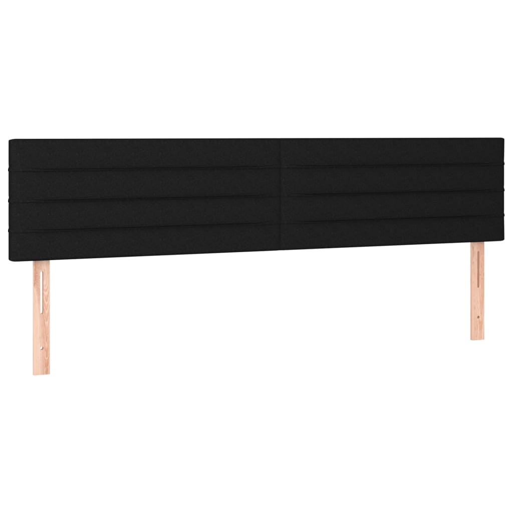 Pat box spring cu saltea, negru, 180x200 cm, catifea