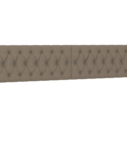 Загрузите изображение в средство просмотра галереи, Pat box spring cu saltea, gri taupe, 200x200 cm, textil
