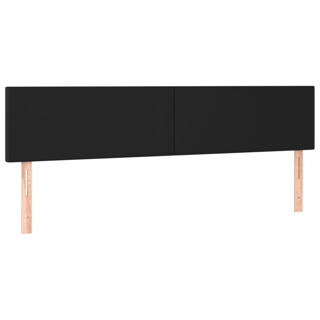 Pat box spring cu saltea, negru, 180x200 cm, piele ecologică