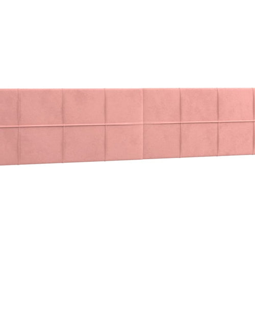 Încărcați imaginea în vizualizatorul Galerie, Pat box spring cu saltea, roz, 160x200 cm, catifea
