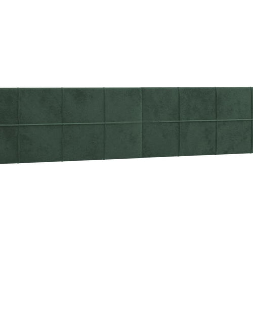 Încărcați imaginea în vizualizatorul Galerie, Pat box spring cu saltea, verde închis, 200x200 cm, catifea
