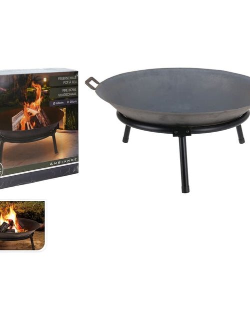 Загрузите изображение в средство просмотра галереи, 442162 ProGarden Fire Bowl with Handles Cast Iron 60 cm
