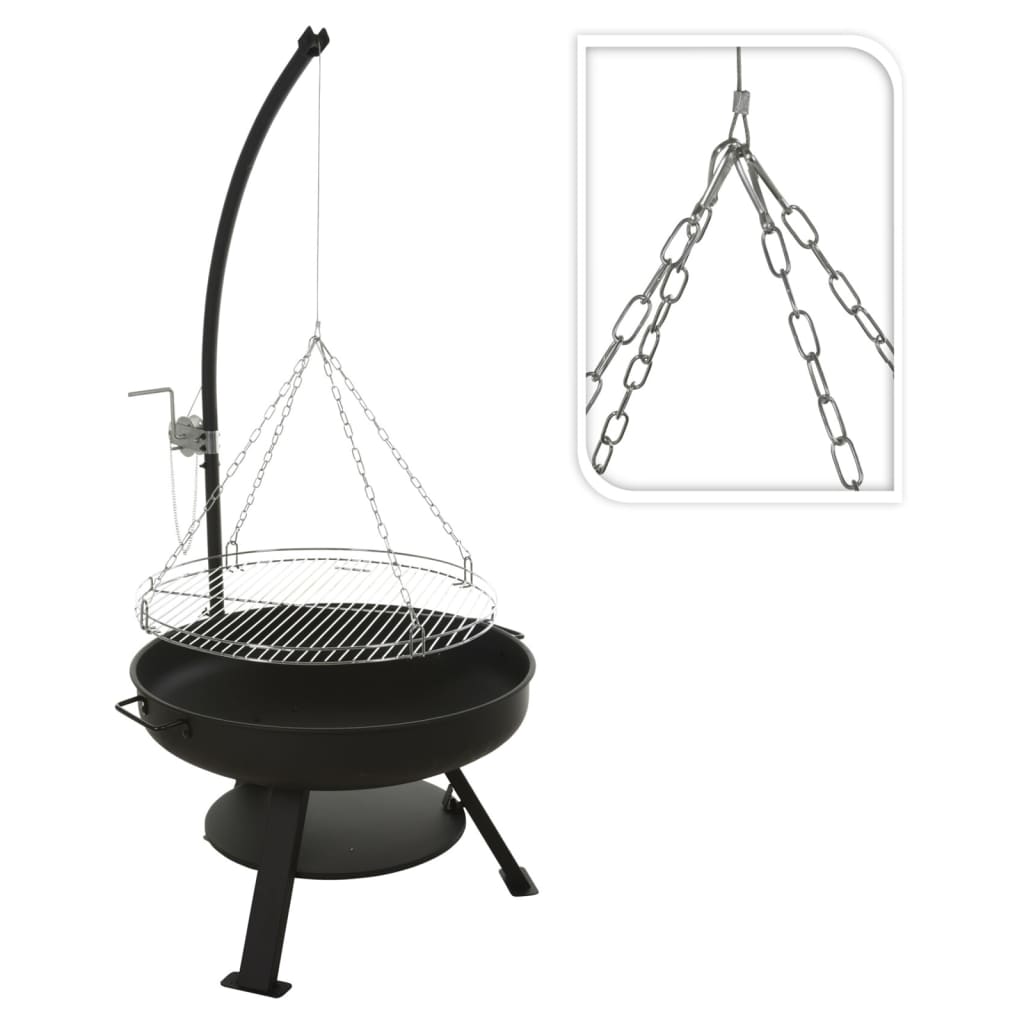 ProGarden Bol de foc cu grătar barbecue "VAGGAN" 60 cm