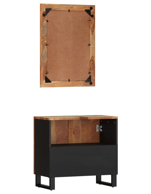 Încărcați imaginea în vizualizatorul Galerie, Set mobilier de baie, 2 piese, lemn masiv reciclat - Lando
