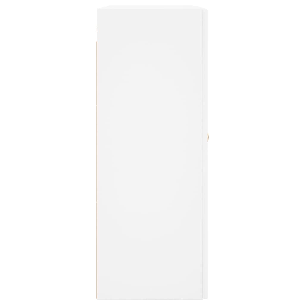 Dulapuri cu montaj pe perete, 2 buc, alb, 69,5x34x90 cm