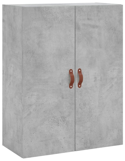 Încărcați imaginea în vizualizatorul Galerie, Dulap cu montaj pe perete, 2 buc, gri beton, 69,5x34x90 cm
