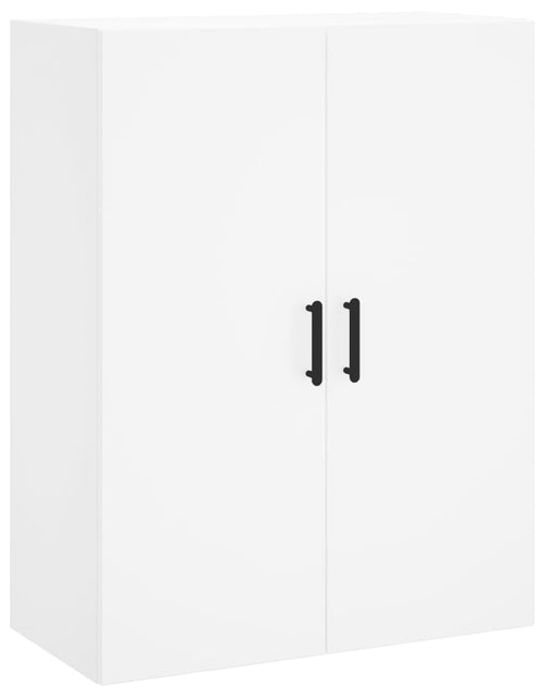 Загрузите изображение в средство просмотра галереи, Dulap înalt, alb, 69,5x34x180 cm, lemn compozit
