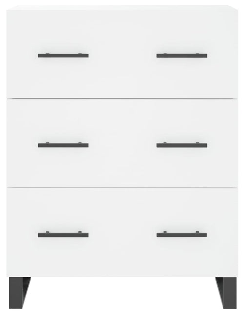 Загрузите изображение в средство просмотра галереи, Dulap înalt, alb, 69,5x34x180 cm, lemn compozit
