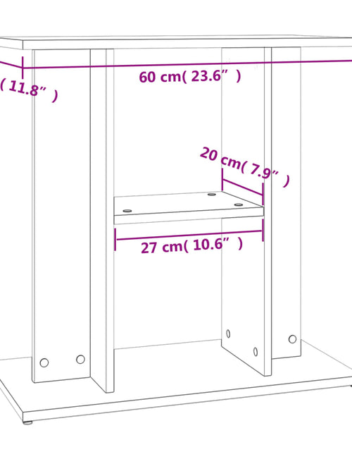 Загрузите изображение в средство просмотра галереи, Suport pentru acvariu, negru, 60x30x60 cm, lemn prelucrat
