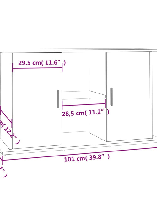 Загрузите изображение в средство просмотра галереи, Suport acvariu, gri beton, 101x41x58 cm, lemn prelucrat
