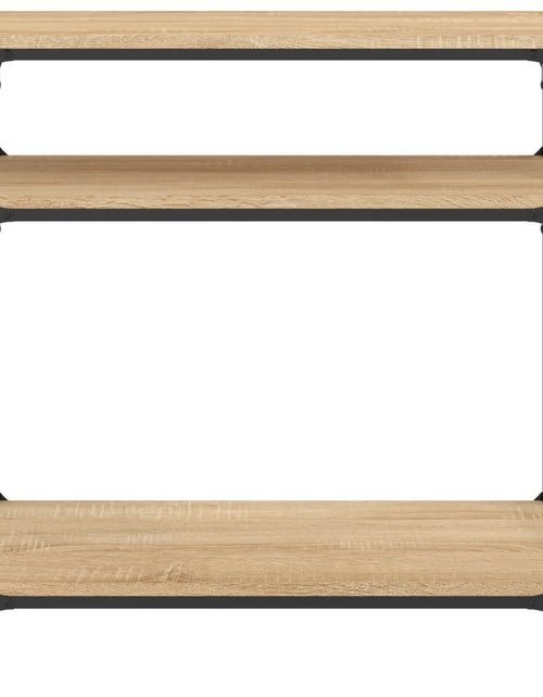 Загрузите изображение в средство просмотра галереи, Măsuță consolă, stejar sonoma, 75x29x75 cm, lemn prelucrat
