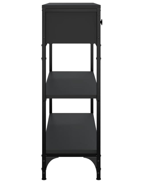 Încărcați imaginea în vizualizatorul Galerie, Măsuță consolă, negru, 72,5x25x75 cm, lemn compozit - Lando
