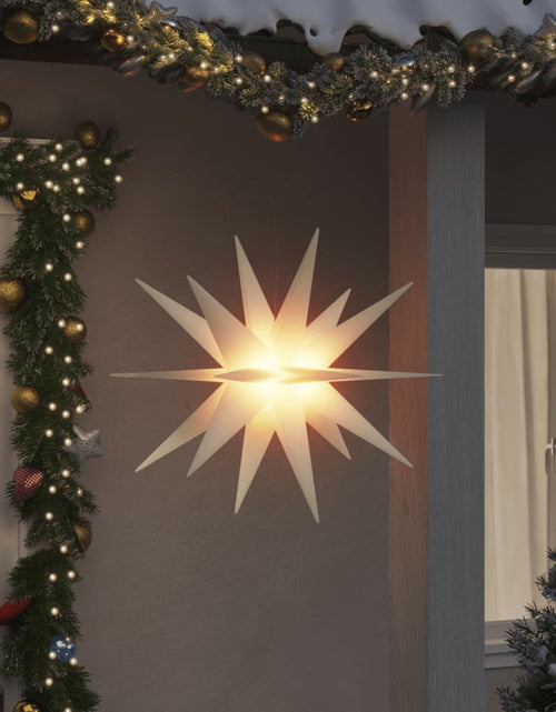 Загрузите изображение в средство просмотра галереи, Lumină de Crăciun cu LED, alb, 100 cm, pliabil
