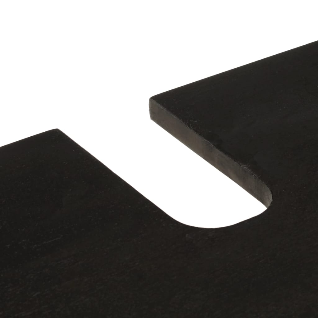 Dulap chiuveta de baie, negru, 62x33x58 cm, lemn masiv de mango - Lando