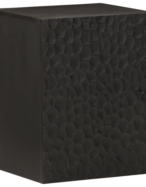 Încărcați imaginea în vizualizatorul Galerie, Dulap de perete de baie, negru, 38x33x48cm, lemn masiv de mango - Lando
