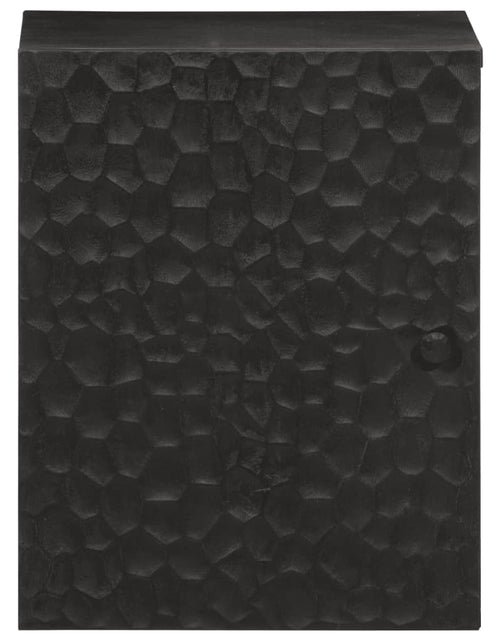 Încărcați imaginea în vizualizatorul Galerie, Dulap de perete de baie, negru, 38x33x48cm, lemn masiv de mango - Lando
