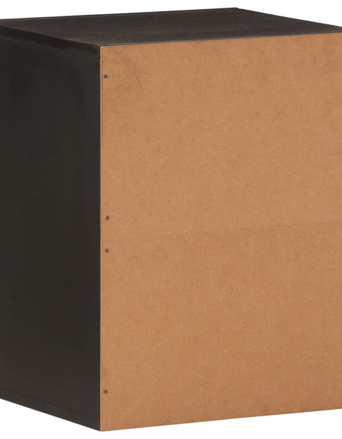Загрузите изображение в средство просмотра галереи, Dulap de perete de baie, negru, 38x33x48cm, lemn masiv de mango - Lando
