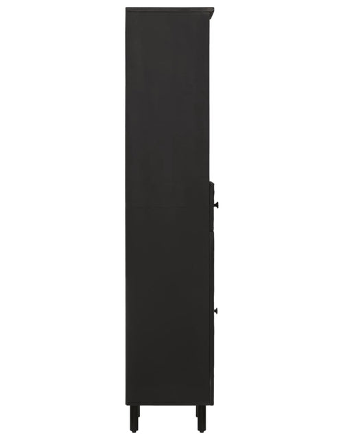 Загрузите изображение в средство просмотра галереи, Dulap de baie, negru, 38x33x160 cm, lemn masiv de mango - Lando
