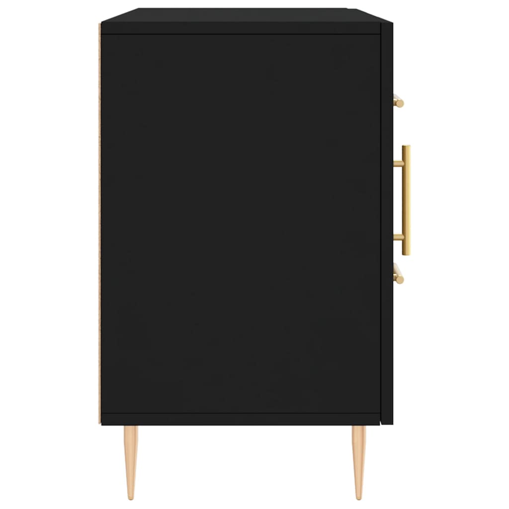 Servantă, negru, 100x36x60 cm, lemn compozit - Lando