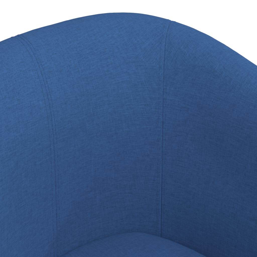 Fotoliu tip cuvă, albastru, material textil