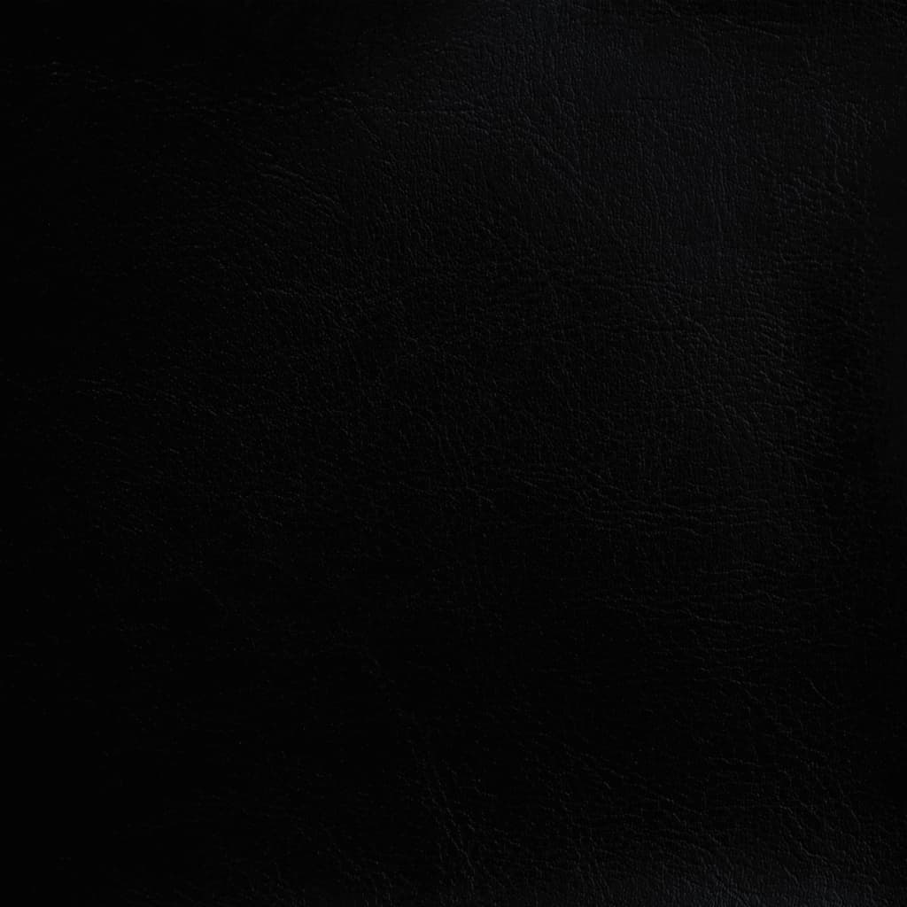 Fotoliu tip cuvă cu taburet, negru, piele ecologică