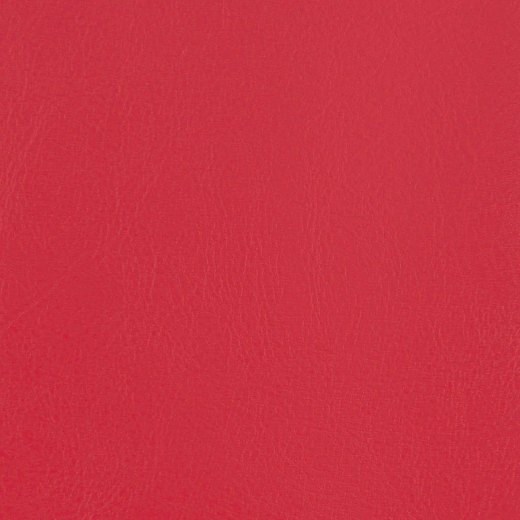 Fotoliu tip cuvă cu taburet, roșu, piele ecologică