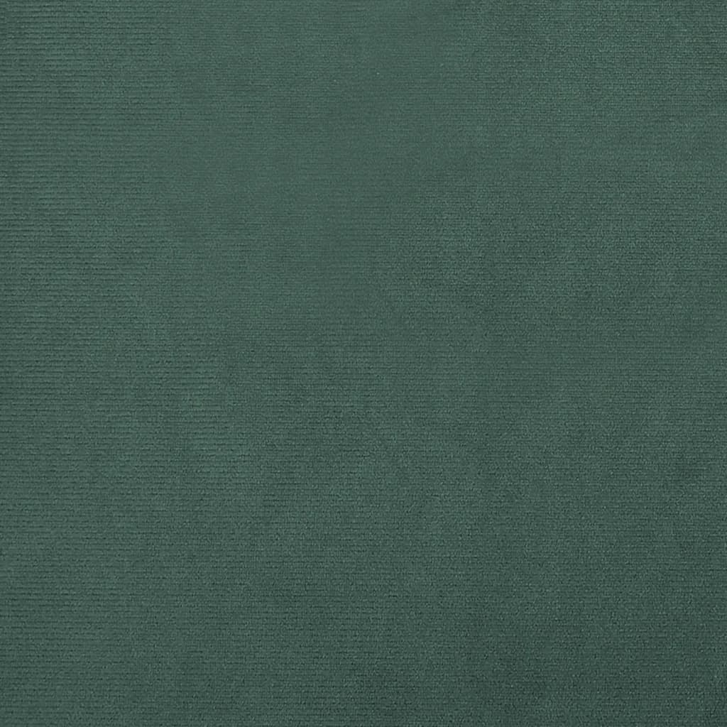 Fotoliu tip cuvă cu taburet, verde închis, catifea