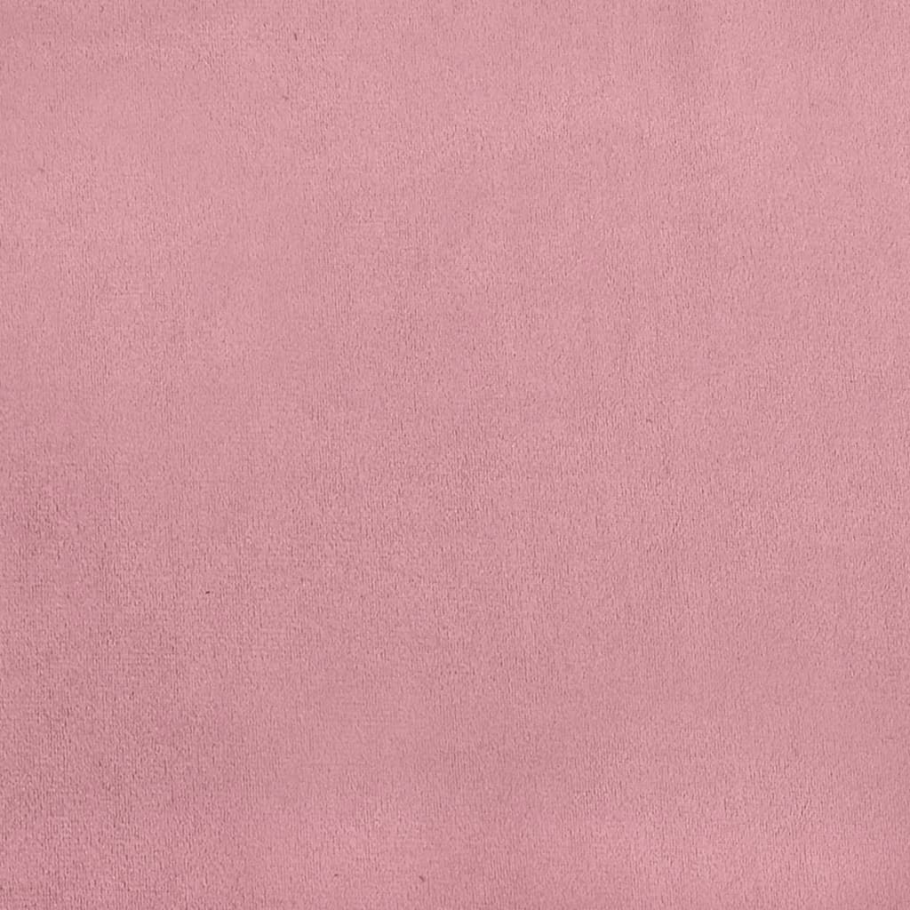 Fotoliu tip cuvă cu taburet, roz, catifea