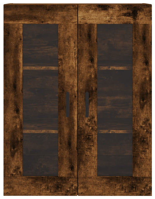 Încărcați imaginea în vizualizatorul Galerie, Dulap montat pe perete, stejar fumuriu, 69,5x34x90 cm
