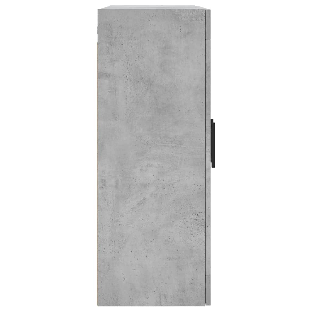 Dulap cu montaj pe perete, gri beton, 69,5x34x90 cm