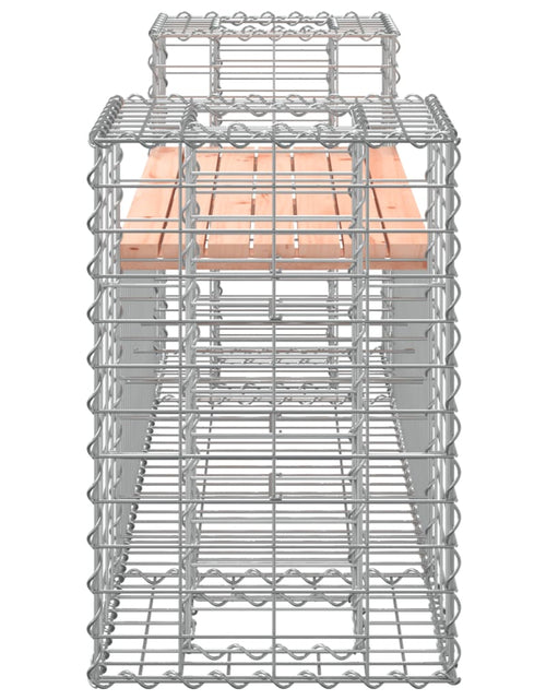 Загрузите изображение в средство просмотра галереи, Bancă de grădină cu gabion, 183x41x60,5 cm, lemn masiv Douglas
