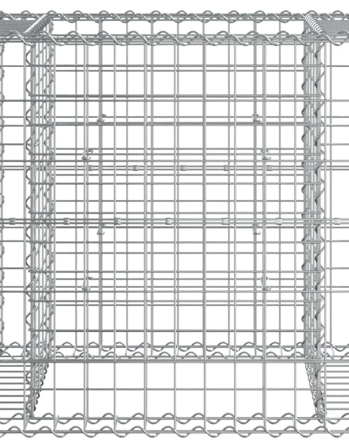 Încărcați imaginea în vizualizatorul Galerie, Bancă de grădină &amp; coș gabion, lemn masiv Douglas
