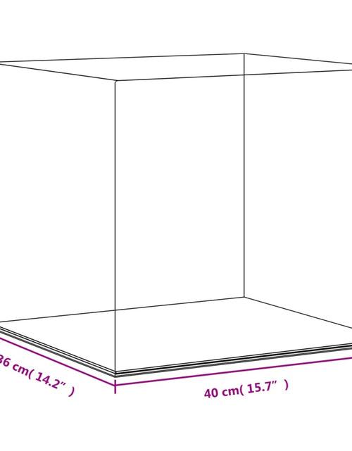 Încărcați imaginea în vizualizatorul Galerie, Cutie de prezentare, transparent, 40x36x35 cm, acril
