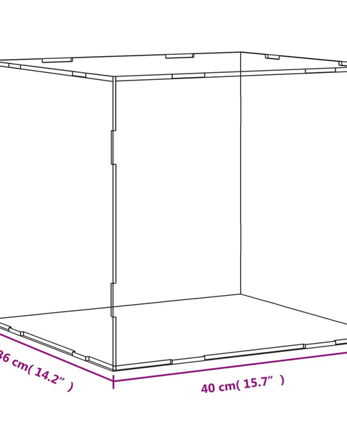 Încărcați imaginea în vizualizatorul Galerie, Cutie de prezentare, transparent, 40x36x35 cm, acril

