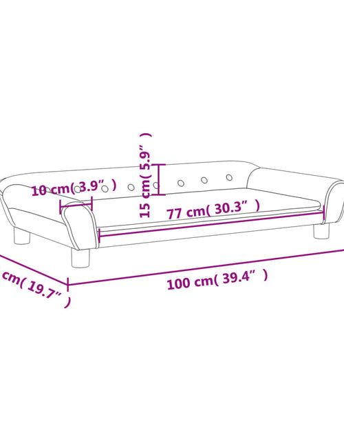 Încărcați imaginea în vizualizatorul Galerie, Canapea pentru copii, roz, 100x50x26 cm, catifea
