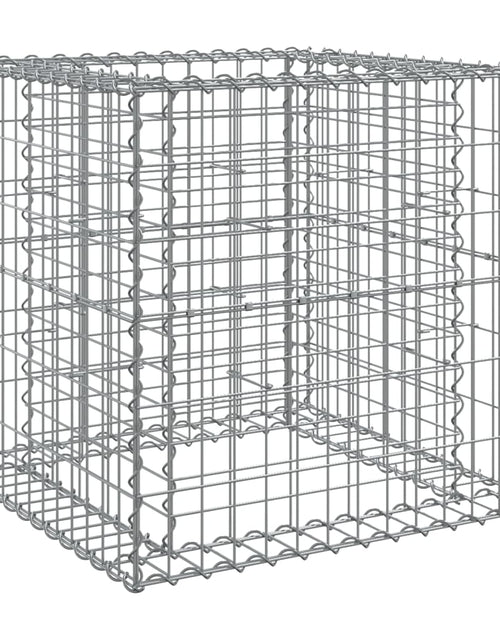 Загрузите изображение в средство просмотра галереи, Coș gabion, argintiu, 70x70x65 cm, fier galvanizat
