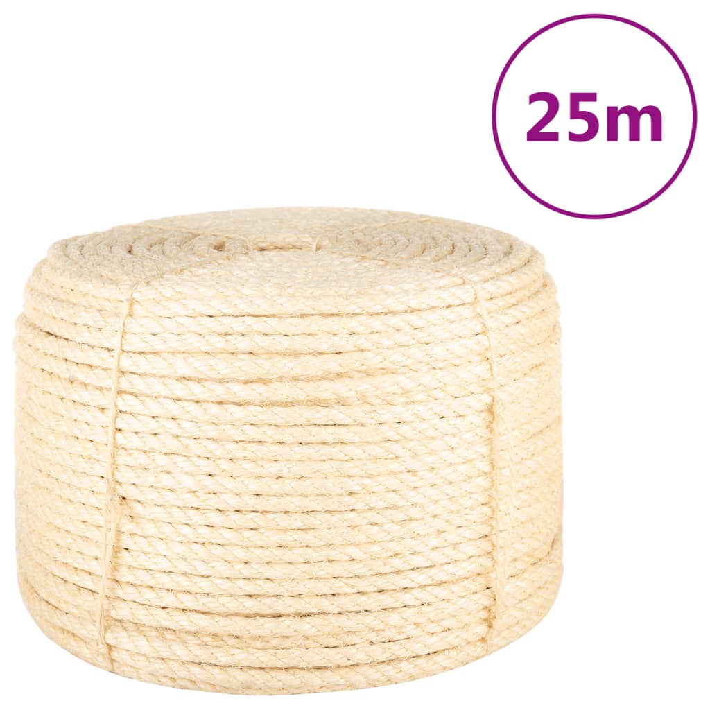 Frânghie, 25 m, sisal 100%, 12 mm