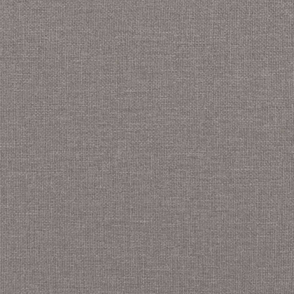 Pat de zi cu extensie și sertare, gri taupe, 90x200 cm, textil