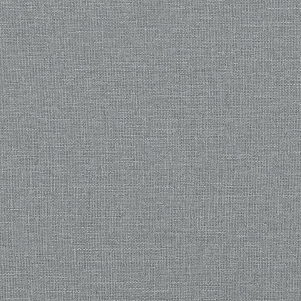 Pat de zi cu extensie, gri deschis, 100x200 cm, textil