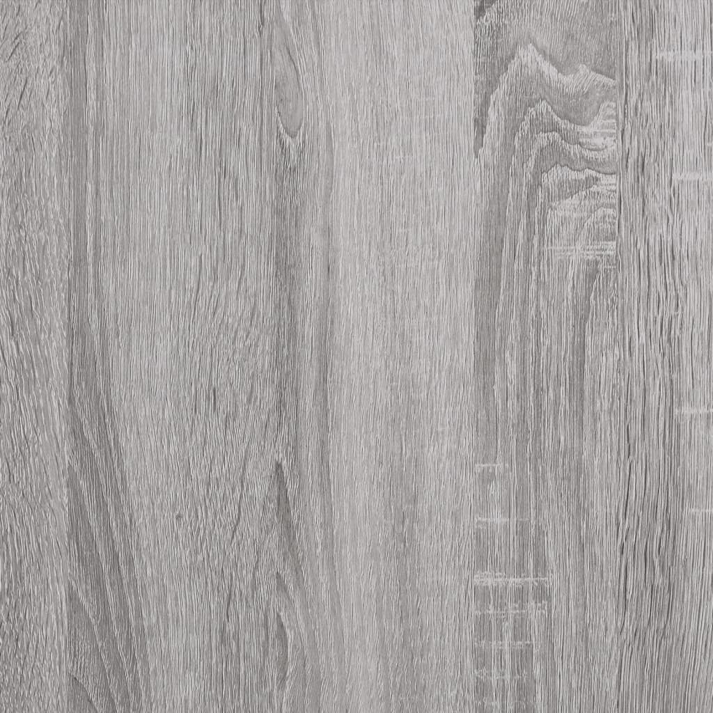 Dulapuri montate pe perete, 2 buc, gri Sonoma, lemn prelucrat