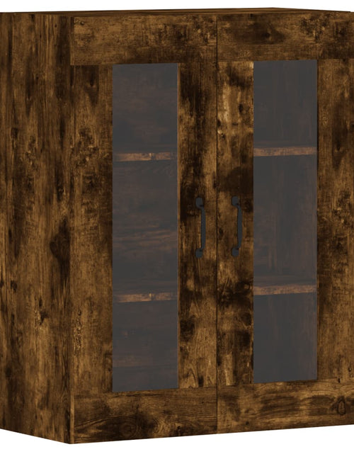 Încărcați imaginea în vizualizatorul Galerie, Dulapuri de perete, 2 buc., stejar afumat, lemn prelucrat
