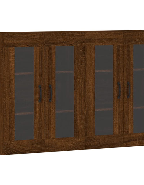 Încărcați imaginea în vizualizatorul Galerie, Dulapuri montate pe perete 2 buc. stejar maro, lemn prelucrat
